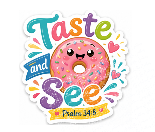 "Taste and See" Sticker