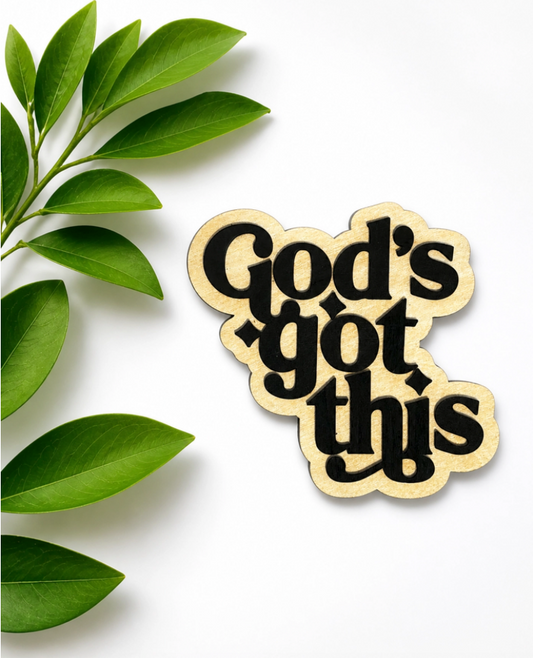 "God’s Got This" Wooden Refrigerator Magnet