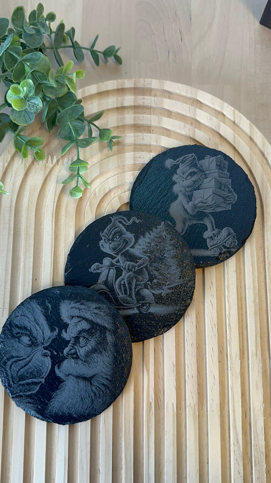 Round Slate Coasters