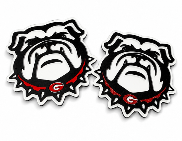 Bulldog Refrigerator Magnet | Red, Black & White Dog Decor