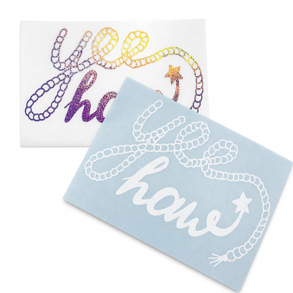 "Yee Haw Rope" Car Decal